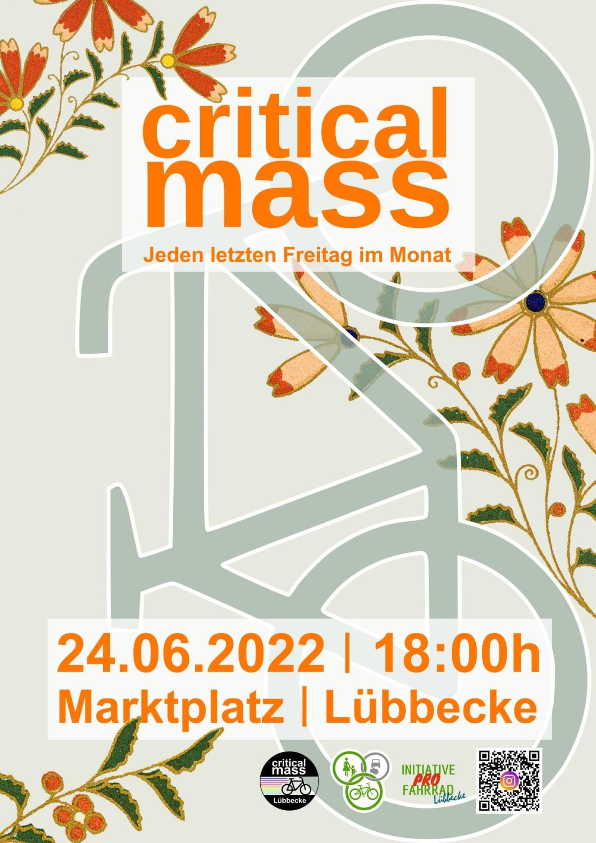 Plakat critical mass Juni 2022