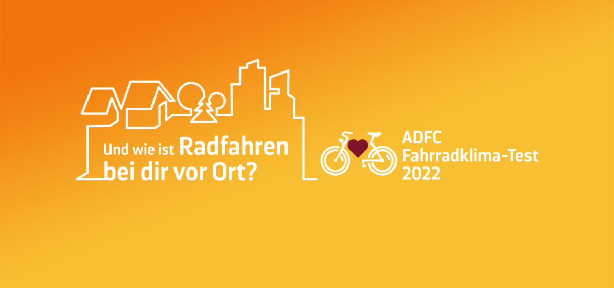 Logo ADFC Fahrradklimatest 2022